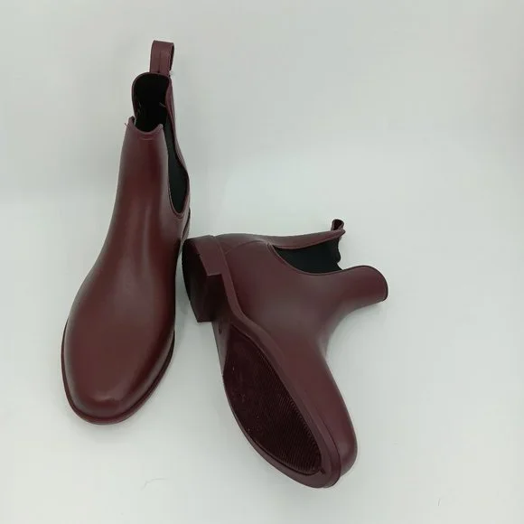 A NEW DAY BURGUNDY CHELSEA WATERPROOF BOOTS SIZE 7 - Picture 6 of 13